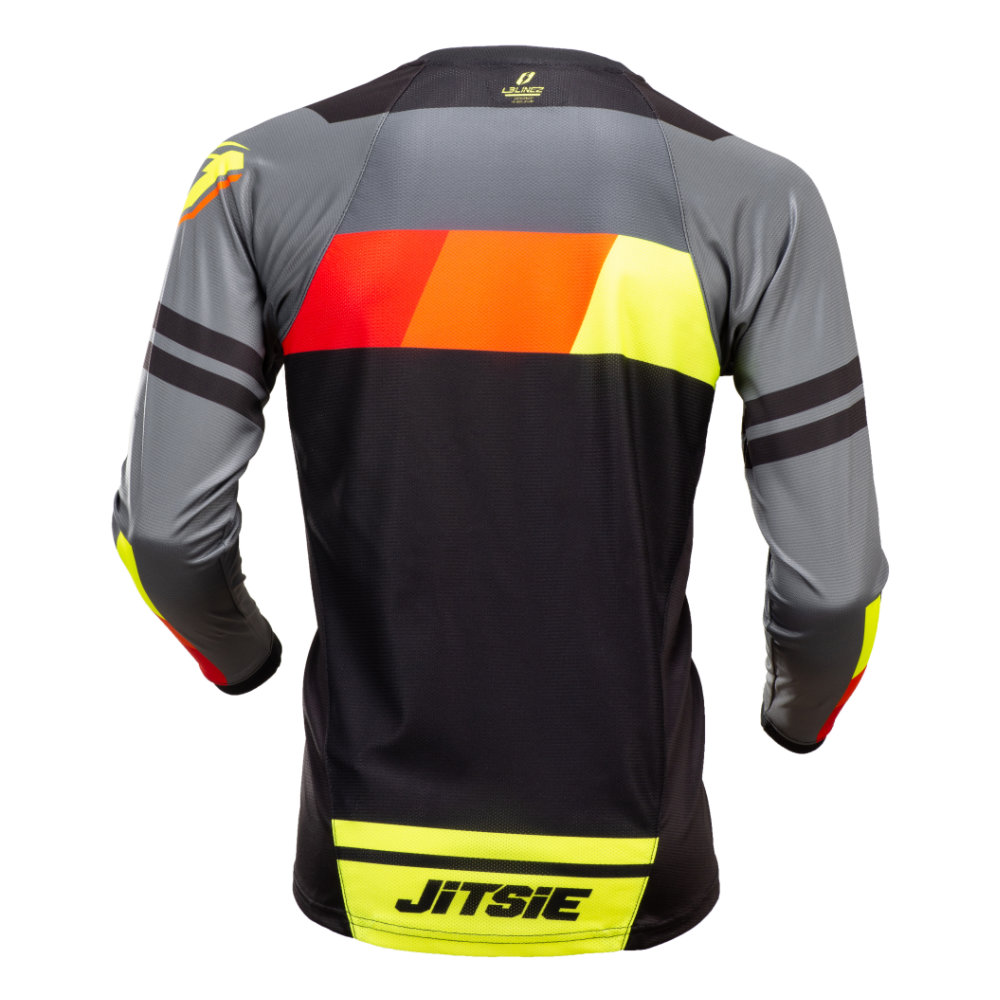 Jitsie L3 Linez Jersey rear in Black