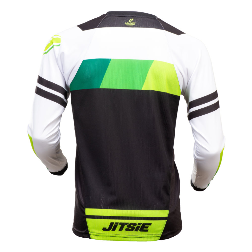 Jitsie L3 Linez Jersey rear in green